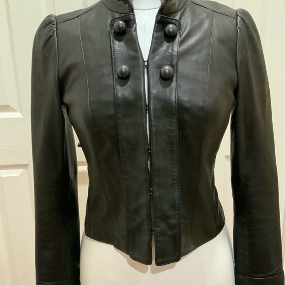 Classiques Entier Jackets & Blazers - Classiques Entier Elegant Black Leather Jacket